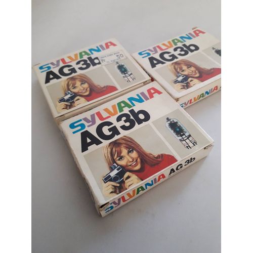 lot de 3 boite de lampes flash AG3b SYLVANIA soir 30 lampes