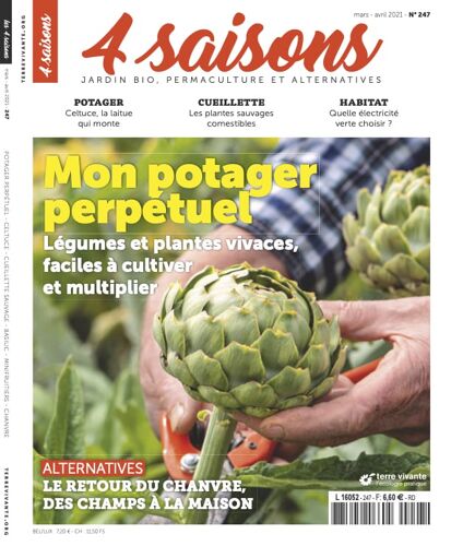 Revue 4 Saisons-Jardin Bio, Permaculture Et Alternatives N°247 Mon Potager Permanent