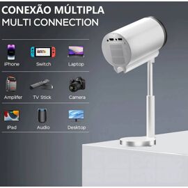 X5 Mini projecteur Android 13.0 350ANSI 1080P 4K vidéo pris en charge double WIFI BT projecteur de faisceau de cinéma rotatif Portable extérieur