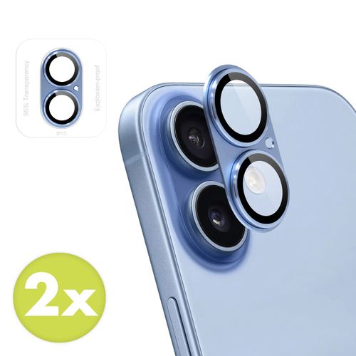 imoshion Protection Caméra en verre trempé 2 Pack iPhone 17 Mist Blue