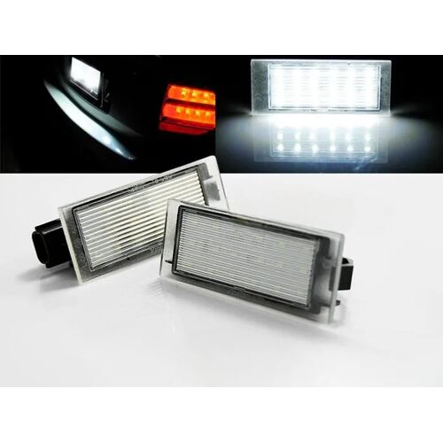 Paire Feux De Plaque Renault Twingo 2/Clio 3/4/Megane 2/3/Laguna 2/3 Led-41073692