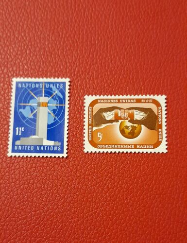 Timbres Nations Unies Neufs 159 160 Yt