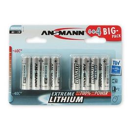 Ansmann 4+4 Lithium AA Batterie à usage unique