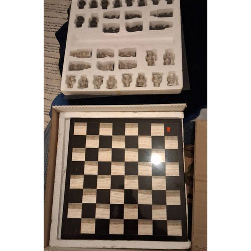Jeu D’Echecs En Marbre Du Mexique