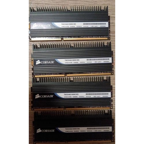 4 Ram pc Corsair 4GB(2x2GB) 2048MB 1600Mhz 1.80V ver9.1