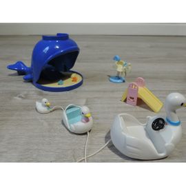 SYLVANIAN FAMILIES : LE GLACIER, LES BATEAUX CYGNE, LA BALEINE BAC A SABLE…