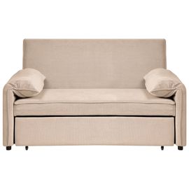 Canapé-lit HORMA Tissu Marron clair