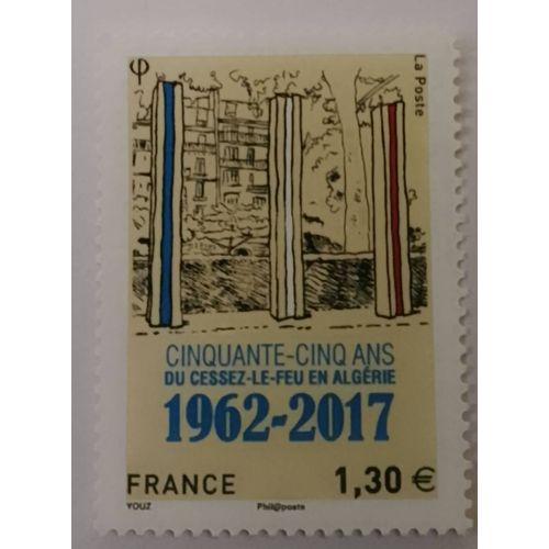 Timbre 50 Ans Du Cessez Le Feu En Algérie 2017