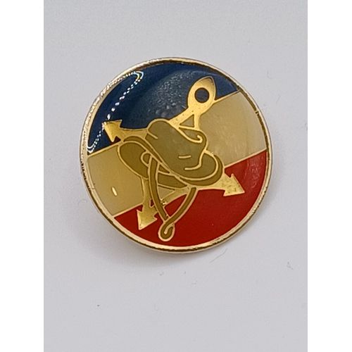 Pin'S Rond Unc Afn,Drapeau Francais