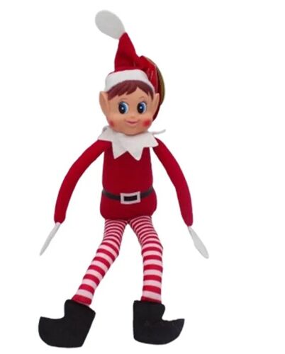 Poupée - Mercier - Lutin farceur - 30 cm - Vinyle - Habit rouge et blanc