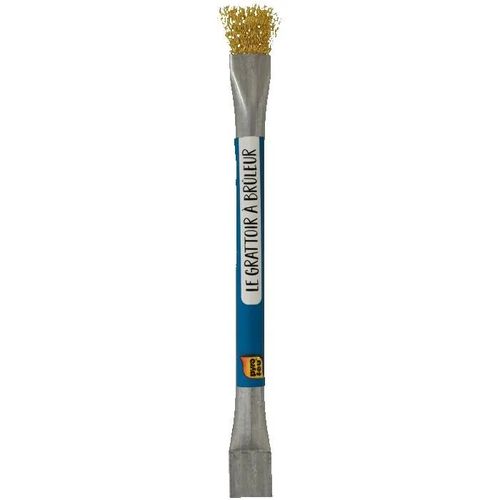 Grattoir - PYRO FEU - Grattoir à brûleur - Couleur gris - Pour poêle à granulés