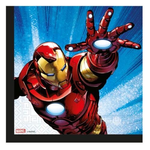 20 SERVIETTES PAPIER AVENGERS EVERGREEN 33CM