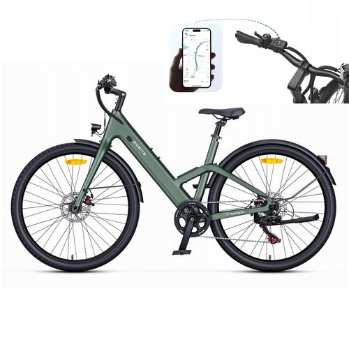 Engwe N1 Air St - Vélo Électrique 28 Pouces - Autonomie : 100 Kilomètres - Batterie 36 V 10 Ah - Moteur 250 W - Vitesse Maximale : 25 Km/H - Freins À Disque - Vert