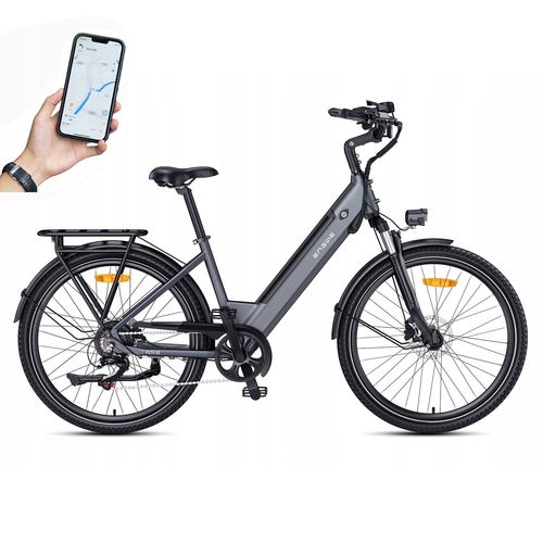 Engwe P275 Se - Vélo Électrique 27,5 Pouces - Autonomie 100 Km - Batterie 36v 13ah - Moteur 250w - Vitesse Maximale 25km/H - Capteur De Couple Intelligent - Freins Hydrauliques - Suspension Avant-Gris