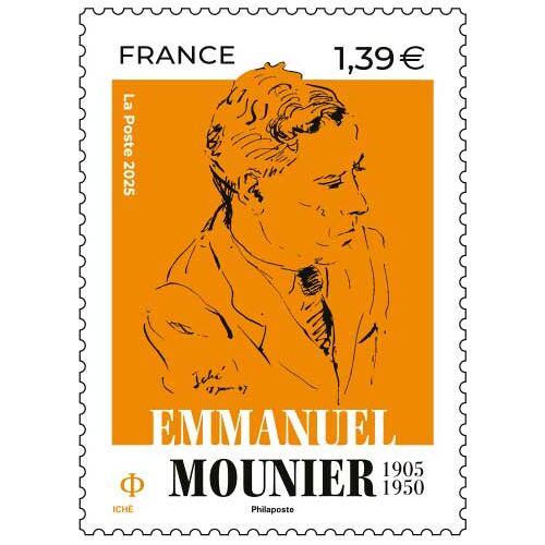 France 2025, Très Beau Timbre Neuf** Luxe Yvert 5856, Emmanuel Mounier, Philosophe Catholique Français, Créateur De La Revue Esprit.