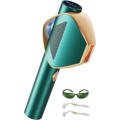 Épilateur Lumière Pulsée Igbt Flash Ultra Rapide 19,8j Ipl 600-1200nm Femme/Homme Visage Corps (Vert)