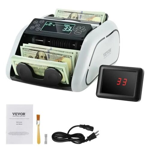 Compteuse De Billets Usd Et Eur, Machine Détecteur De Faux Billets Contrefaçon Uv,Mg,Ir Et Dd Écran Lcd