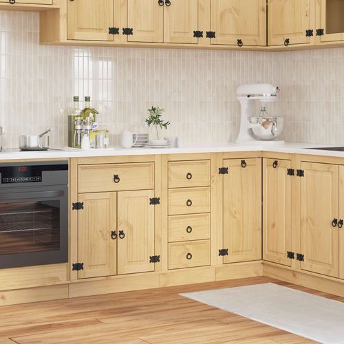 vidaXL Armoire avec tiroir Miel 40 x 46 x 81,5 cm Pin massif