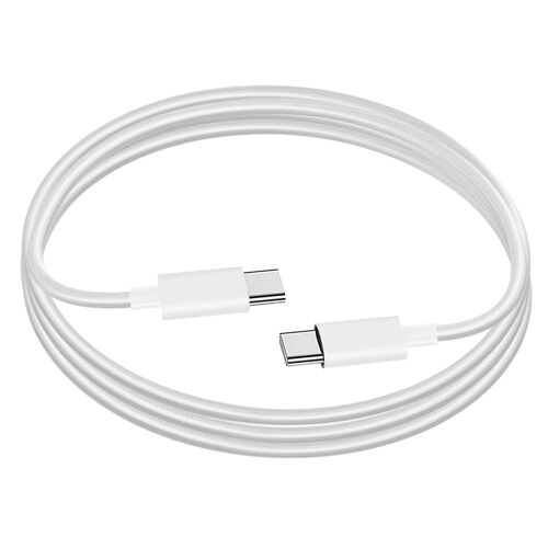 Câble iPhone / Galaxy / Google - USB-C vers USB-C - PD (60W) - 1,5 mètres - Blanc - Jaym