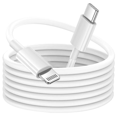 Câble USB-C vers Lightning 2m Modèle Must Havz Charge et Transfert Rapide Grab 'N Go Blanc