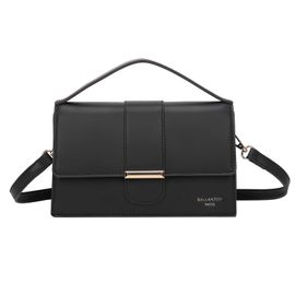 Sac à Main pour Femme avec Bandoulière Amovible et Fermoir à Bouton-pression Gallantry Noir