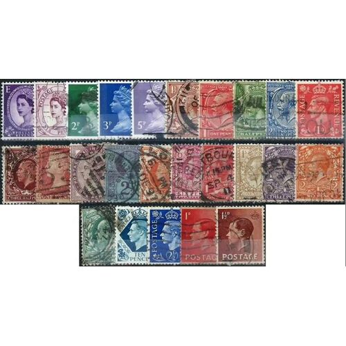 Grande Bretagne, Angleterre, Joli Lot Destockage 25 Timbres Oblitérés, Certains Très Anciens, Bonne Cote. Photo Contractuelle, Les Timbres Que Vous Voyez Sont Ceux Que Vous Recevrez.
