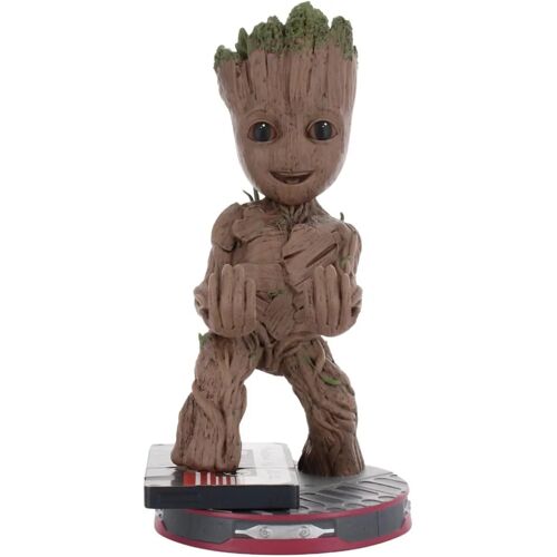 Figurine Marvel Les Gardiens de la Galaxie Jeune Groot - EXQUISITE GAMING - Cable Guys - Support écouteurs ou petit accessoire