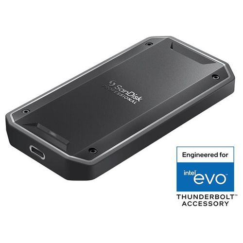 SanDisk Professional PRO-G40 - SSD - 2 To - exFAT - externe (portable) - USB 3.2 Gen 2 / Thunderbolt 3 (USB-C connecteur) - noir