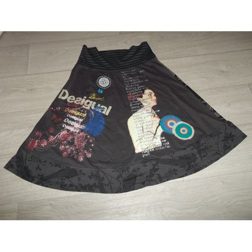 Jupe Desigual Tons Marrons Et Multicolores Taille Xl Tbe