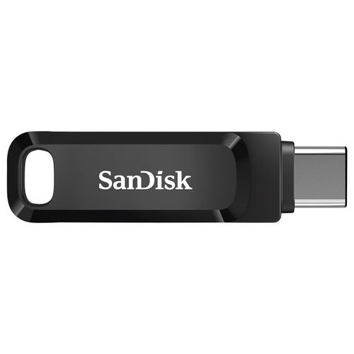 Clé USB 128 Go SanDisk Ultra Dual Drive Go à double connectique USB 3.2 Gen 1 / USB-C - noir