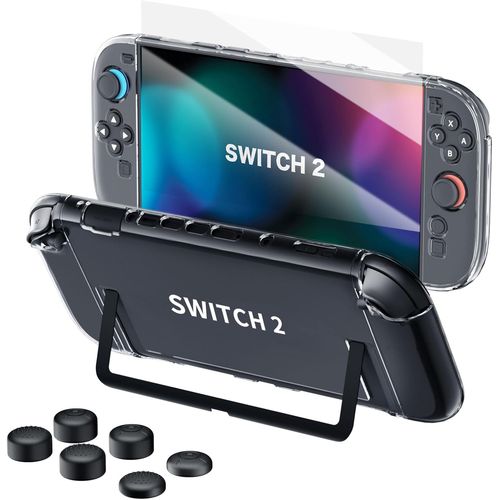 Coque de Protection Compatible avec Nintendo Switch 2 HEYSTOP Housse Slim Design Creux Anti Rayures et Absorbe les Chocs pour Nintendo Switch OLED Modèle 2025 Dernière Version