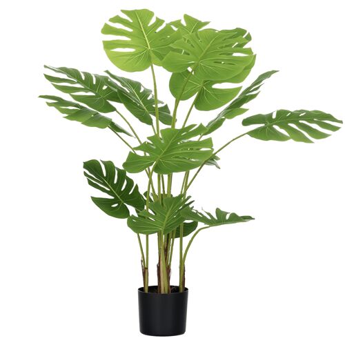 Arbre artificiel plante artificielle monstera deliciosa avec pot inclus hauteur 120 cm intérieure vert