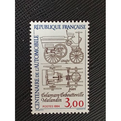 Timbre France Y T 2341 Deboutteville Delamare-Malandin Automobile, Centenaire 1984 (051109 )