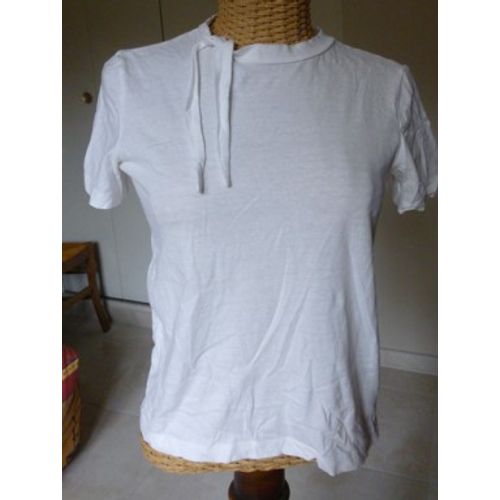 Haut / Top / T-Shirt Blanc Zara - S