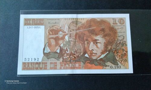Billet De Banque : 10fr Berlioz Neuf Jamais Circulé, De Très Bonne Qualité, Très Craquant, Aucun Epinglage