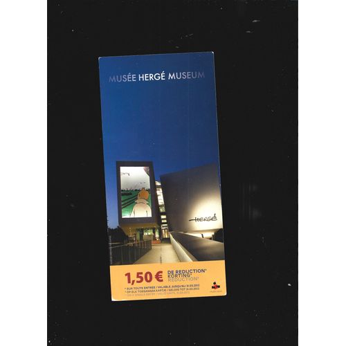 Fascicule Tintin Musée Hergé.