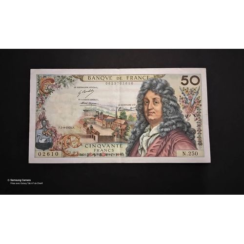 Billet De Banque : 50fr Racine De Très Bonne Qualité Très Craquant