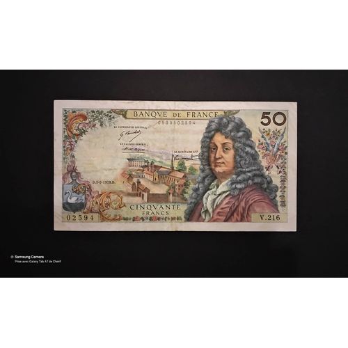 Billet De Banque : 50fr Racine En Très Bon État Très Craquant