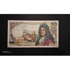 Billet De Banque : 50fr Racine Du 2 Janvier 1976 Le Billet À Circulé