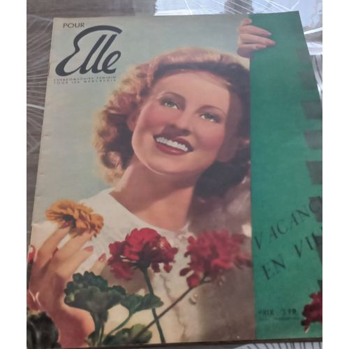 Revue Ancienne Pour Elle N°51 30 Juillet 1941 Revue Mode