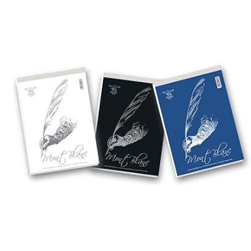 Pigna, 3 Pcs, Bloc Mont Blanc, Format Papier 21x29,7, Papier Gsm 60, Feuille 70, Intérieur 5m, Carré 5 Mm.