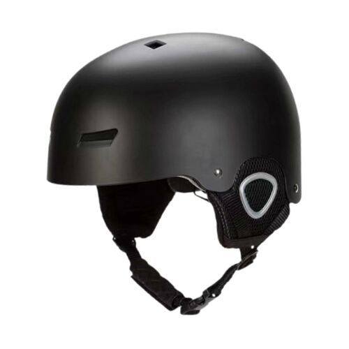 Casque De Ski, Casque De Snowboard, Casque De Sports D'hiver, Casque De Skateboard Pour La Route Et La Montagne, Pour Adolescents, Hommes Et Femmes, Noir, Taille M