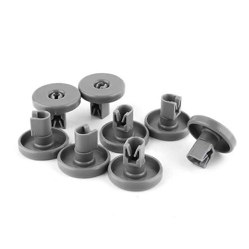 Lot de 8 roulettes de rechange pour lave-vaisselle, compatibles avec les modèles Zanussi, en plastique résistant.