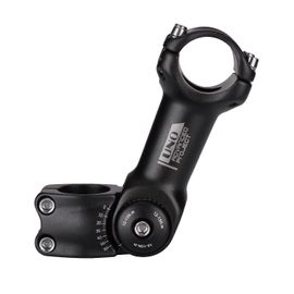 Potence De Vélo Réglable Riser 25,4/31,8 Mm Power En Aluminium Pour Vtt Tout-Terrain (25,4 X 130 Noir)