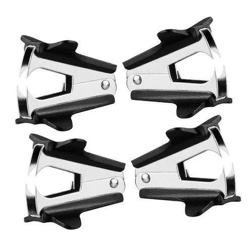 Ensemble De 4 Arrache-Agrafes Métalliques, Extracteur D'agrafes Portable Pour Le Bureau Et L'école, Outil Facile À Utiliser Et Peu Encombrant
