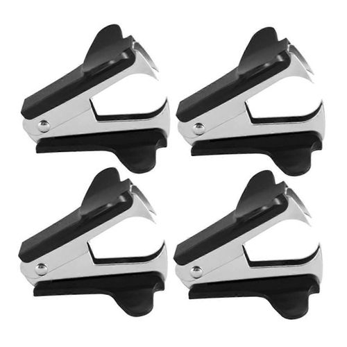 Ensemble De 4 Arrache-Agrafes En Métal, Outil Robuste Et Compact Pour Retirer Les Agrafes Au Bureau, À L'école Ou À La Maison, Manche En Acier.