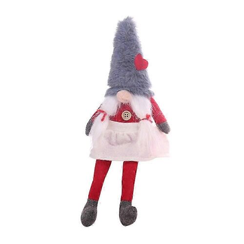 Poupée de Noël sans visage, ornement mignon, dessin animé, longues jambes, vieux hommes, cadeau de Noël