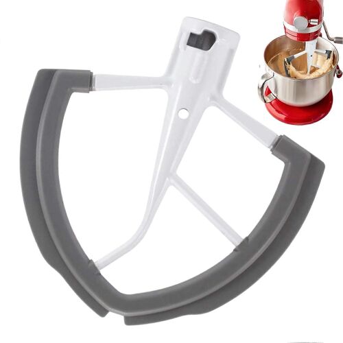 Racloir à bord flexible en silicone pour batteur sur socle de 6 pintes (5,7 L) - Accessoire pour robot pâtissier - Racloir flexible pour bol de cuisson et de nettoyage