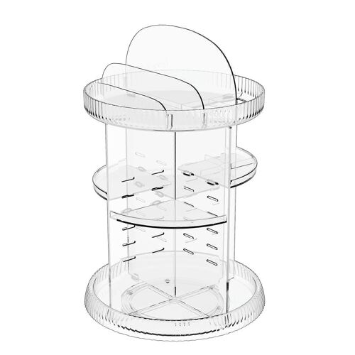 Organisateur De Maquillage Rotatif À 360° Pour Coiffeuse, Organisateur De Soins De La Peau Rotatif Et Ajustable