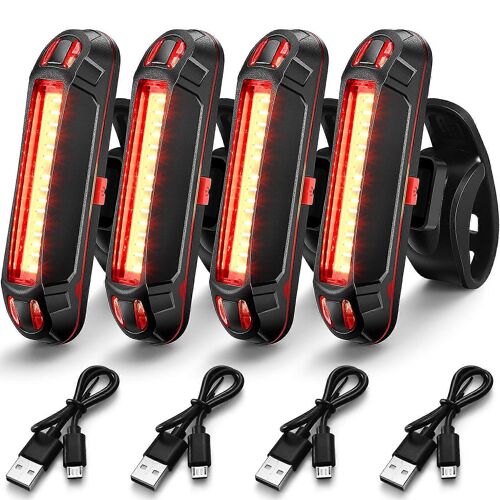 Ensemble De 4 Éclairages Pour Vélo Pour Une Meilleure Visibilité